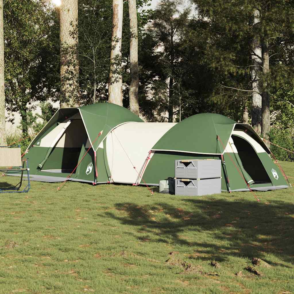 5-personers campingtelt vandafvisende grøn
