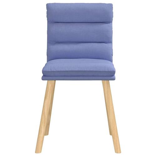 Spisebordsstole 6 stk. Jeans blåt stof