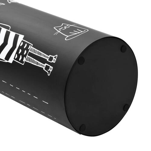 Paraplystativ kvinder stål sort