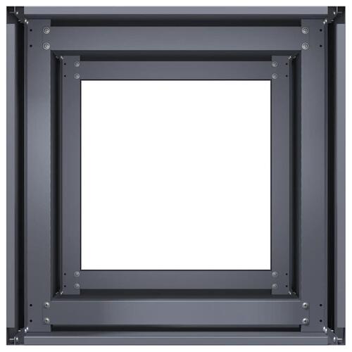 Plantekasse 40x40x80 cm koldvalset stål antracitgrå