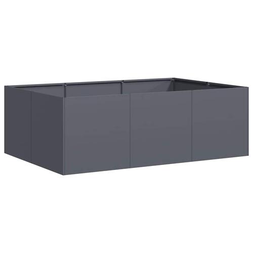 Plantekasse 120x80x40 cm stål antracitgrå
