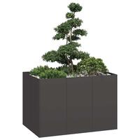Plantekasse 120x80x80 cm stål sort