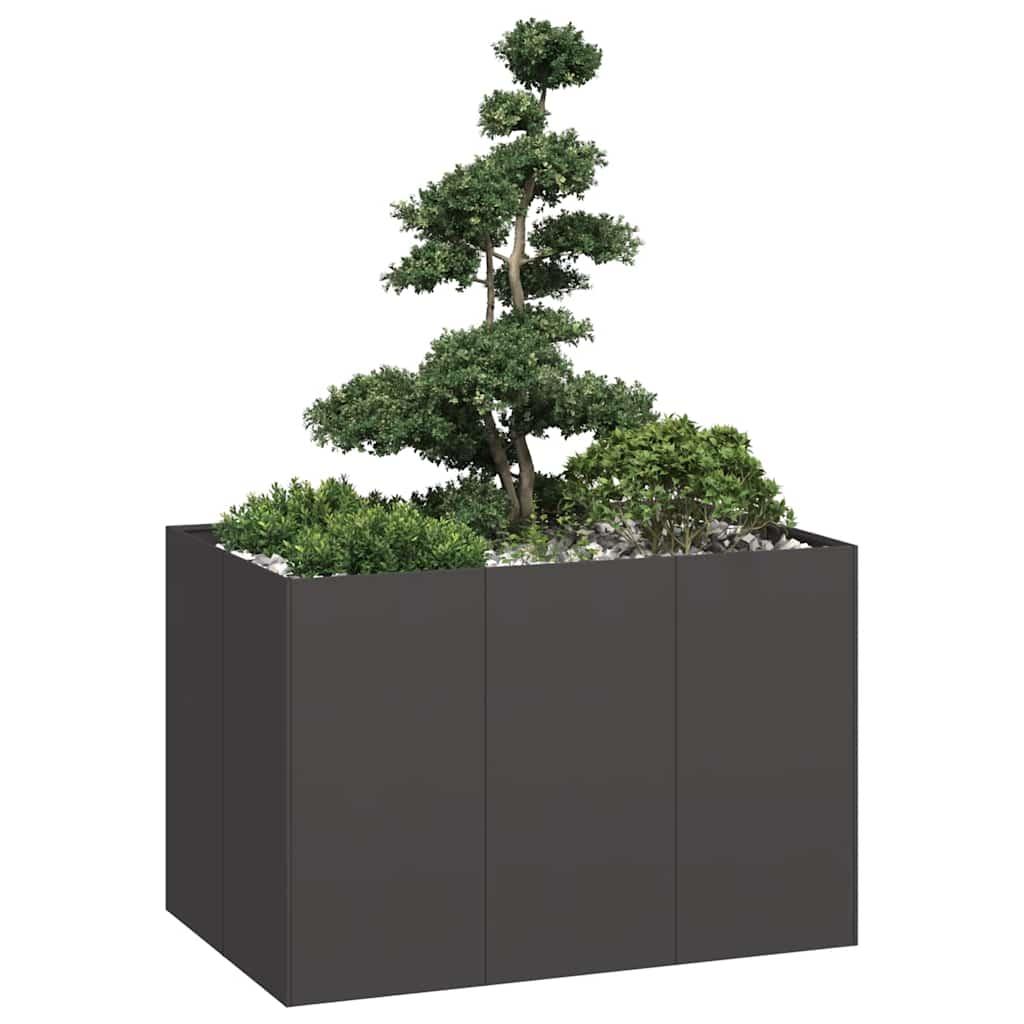 Plantekasse 120x80x80 cm stål sort