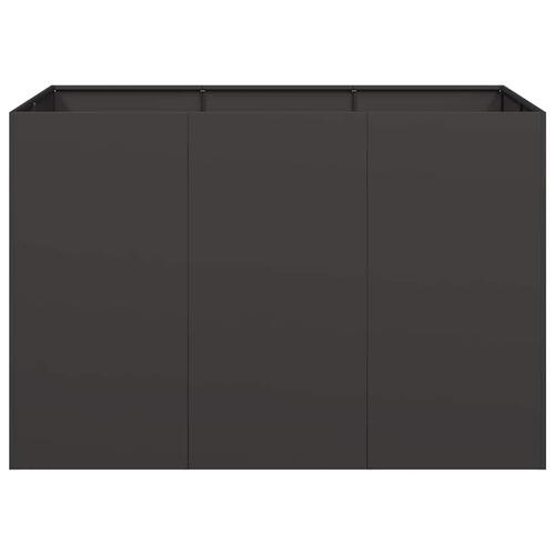 Plantekasse 120x80x80 cm stål sort