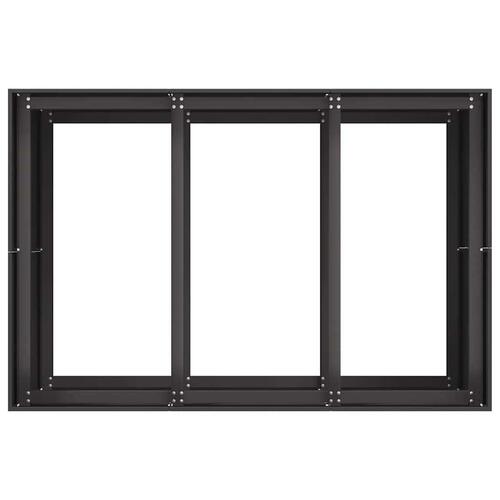 Plantekasse 120x80x80 cm stål sort