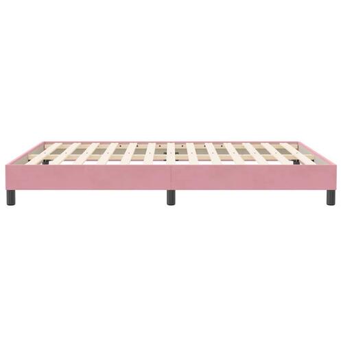Kontinentalseng uden madras 140x210 cm fløjl lyserød