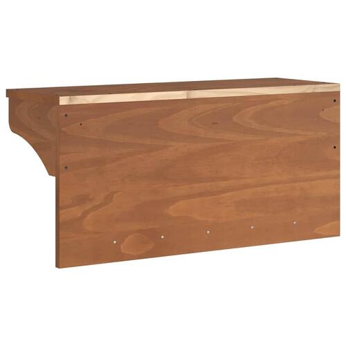 Væghængt knagerække SANDNES 87x30x42 cm massivt fyrretræ