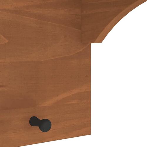 Væghængt knagerække SANDNES 87x30x42 cm massivt fyrretræ