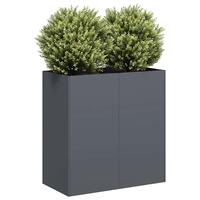 Plantekasse 80x40x80 cm koldvalset stål antracitgrå