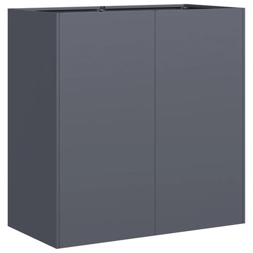 Plantekasse 80x40x80 cm koldvalset stål antracitgrå