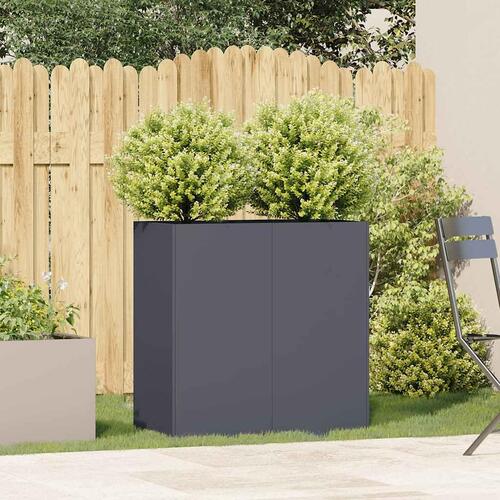 Plantekasse 80x40x80 cm koldvalset stål antracitgrå