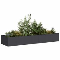 Plantekasse 280x80x40 cm stål sort