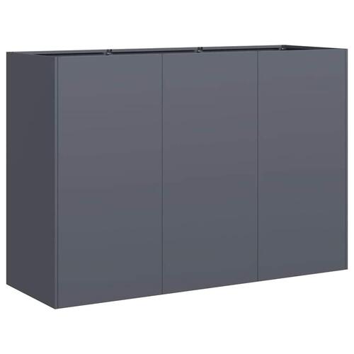 Plantekasse 120x40x80 cm koldvalset stål antracitgrå