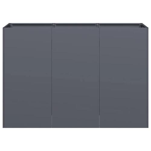 Plantekasse 120x40x80 cm koldvalset stål antracitgrå