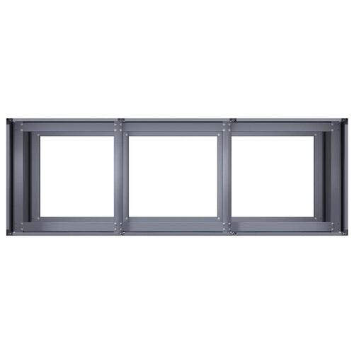 Plantekasse 120x40x80 cm koldvalset stål antracitgrå