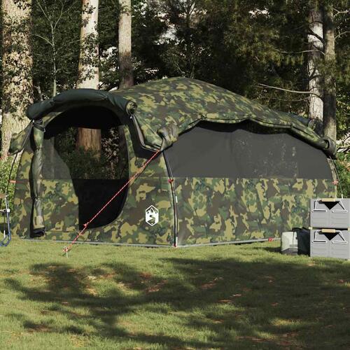 6-personers familietelt vandafvisende camouflage