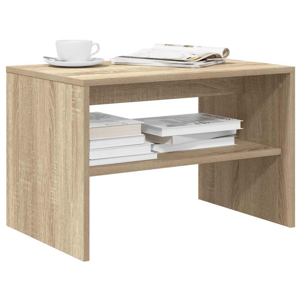 Tv-bord 60x40x40 cm konstrueret træ sonoma-eg