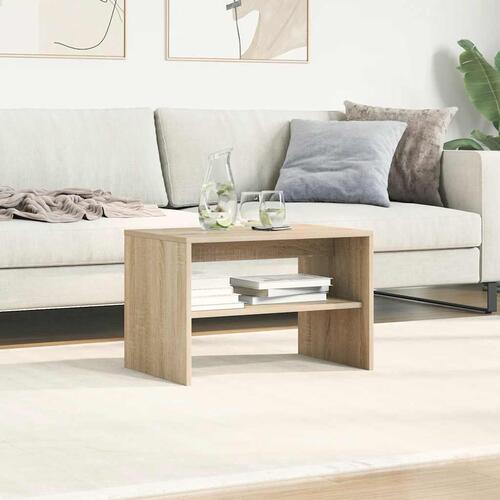 Tv-bord 60x40x40 cm konstrueret træ sonoma-eg