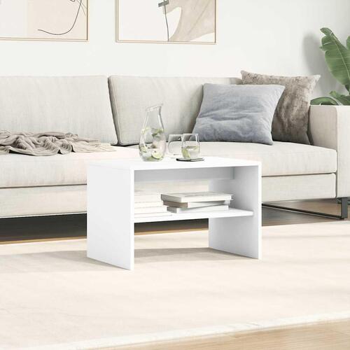 Tv-bord 60x40x40 cm konstrueret træ hvid
