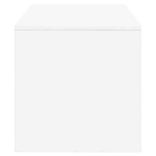 Tv-bord 60x40x40 cm konstrueret træ hvid