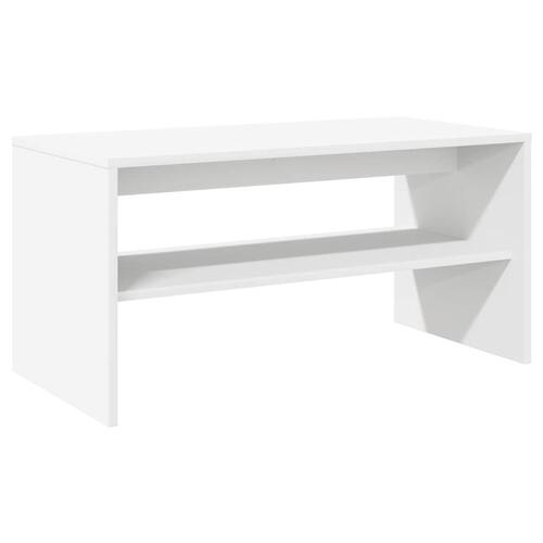Tv-bord 60x40x40 cm konstrueret træ hvid