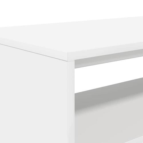 Tv-bord 60x40x40 cm konstrueret træ hvid