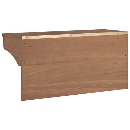 Væghængt knagerække SANDNES 87x30x42 cm massivt fyrretræ
