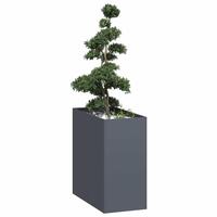 Plantekasse 40x80x80 cm stål antracitgrå