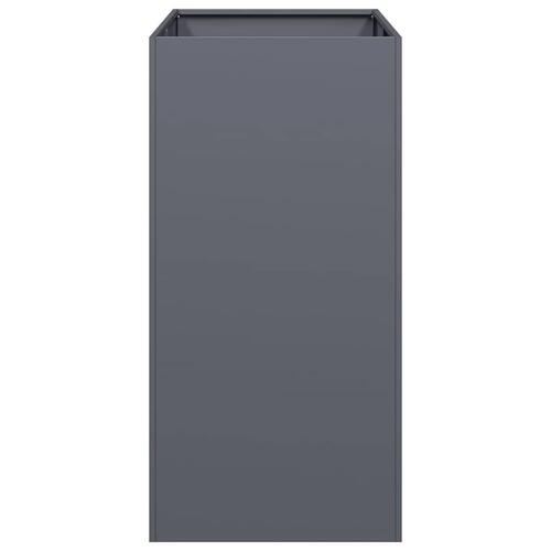 Plantekasse 40x80x80 cm stål antracitgrå