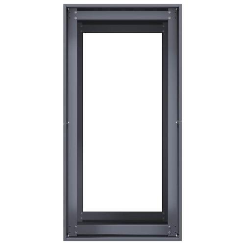Plantekasse 40x80x80 cm stål antracitgrå