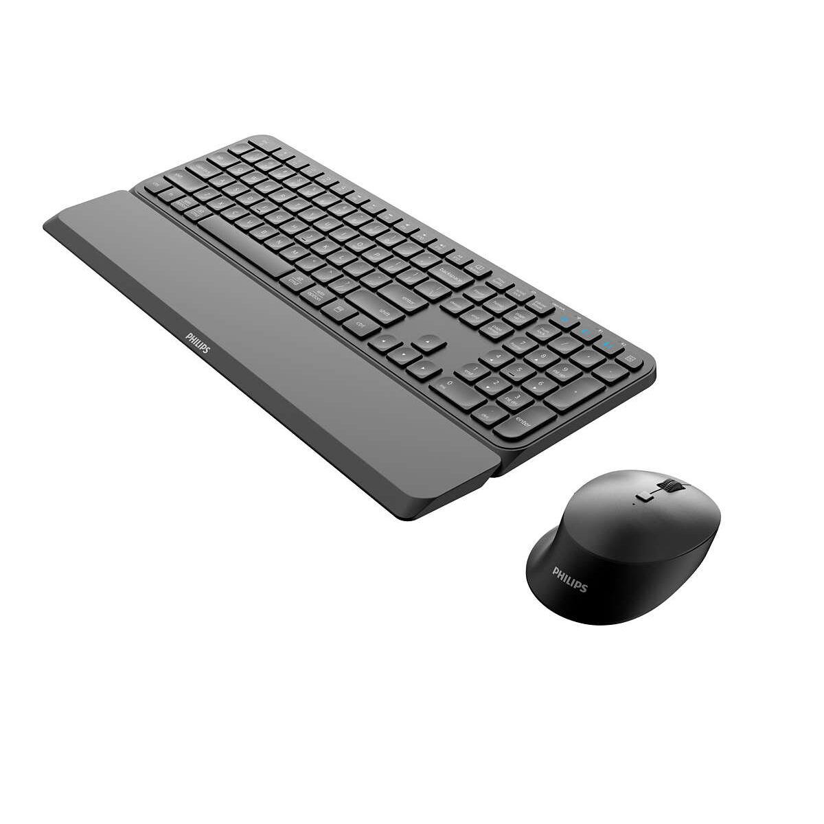 Philips SPT6607B/16 trådløst tastatur og mus - Sort