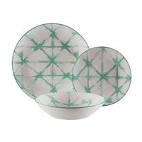 Spisestel Versa Pompeia Turkisblå Porcelæn 18 Dele