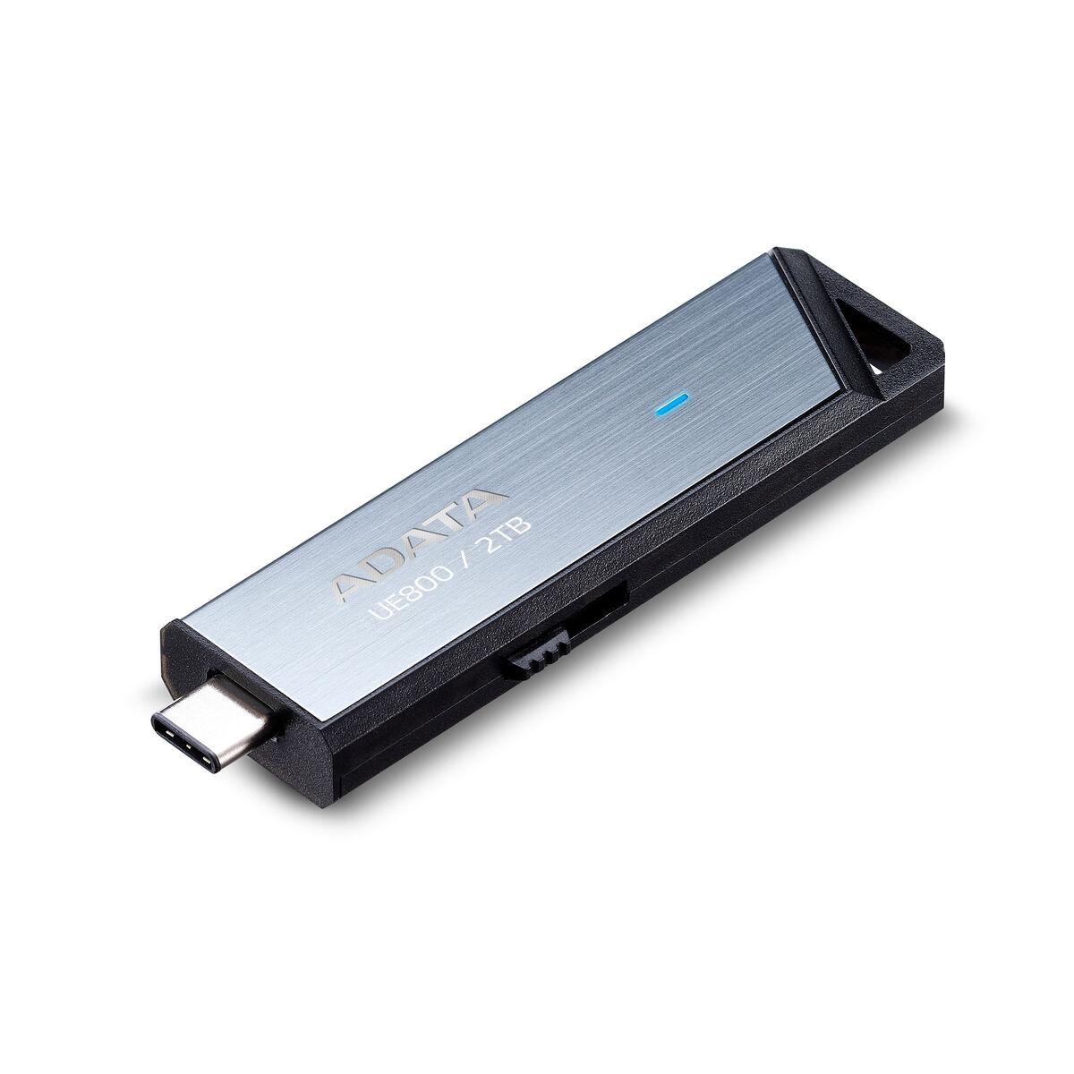 USB-flashdrev Adata UE800 2 TB USB‑C - sølvfarvet