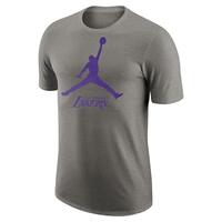 Kortærmet T-shirt til Mænd Nike LAL M NK ES NBA JDN SS TEE FB9827 063 Grå XL