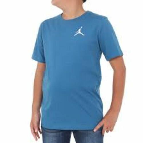 Børne Kortærmet T-shirt Nike JDB JUMPMAN AIR EMB 95A873 U1R Blå 12 år