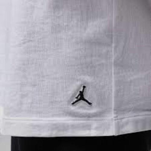 Kortærmet T-shirt til Mænd Nike Flight Base Tee JM0625 001 Hvid L
