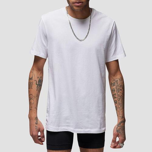 Kortærmet T-shirt til Mænd Nike Flight Base Tee JM0625 001 Hvid XL