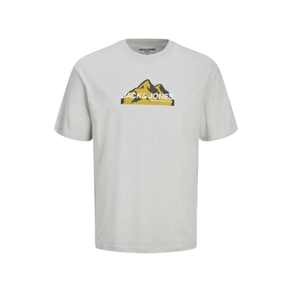 Jack & Jones JCOMOUNTAIN Logo T-shirt, grå - L