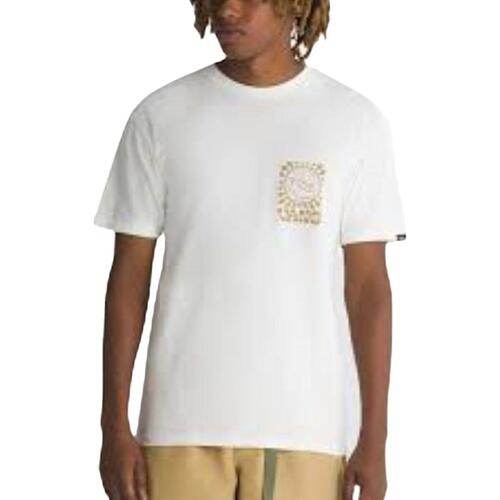 Kortærmet T-shirt til Mænd Vans SUN AND SURF SS TEE VN000G5KFS81 Hvid M