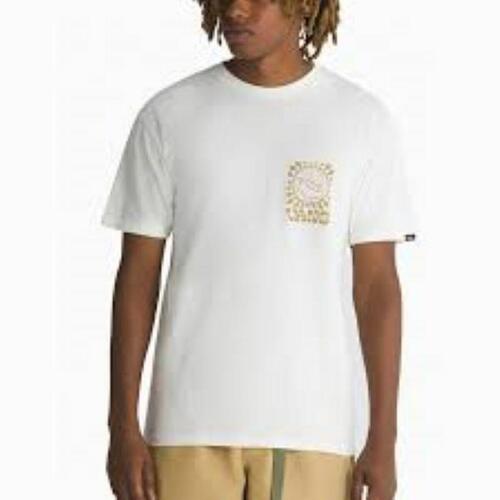 Kortærmet T-shirt til Mænd Vans SUN AND SURF SS TEE VN000G5KFS81 Hvid M