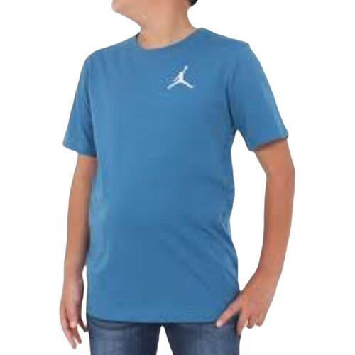 Børne Kortærmet T-shirt Nike JDB JUMPMAN AIR EMB 95A873 U1R Blå 10 år