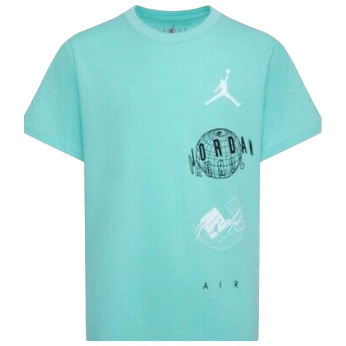 Nike Jordan Air Globe T-shirt til drenge, grøn - 10 år