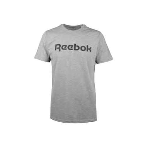 Kortærmet T-shirt til Mænd Reebok GS REEBOK LINEAR READ TEE 100038780 Grå XXL
