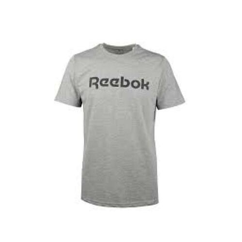 Kortærmet T-shirt til Mænd Reebok GS REEBOK LINEAR READ TEE 100038780 Grå XXL