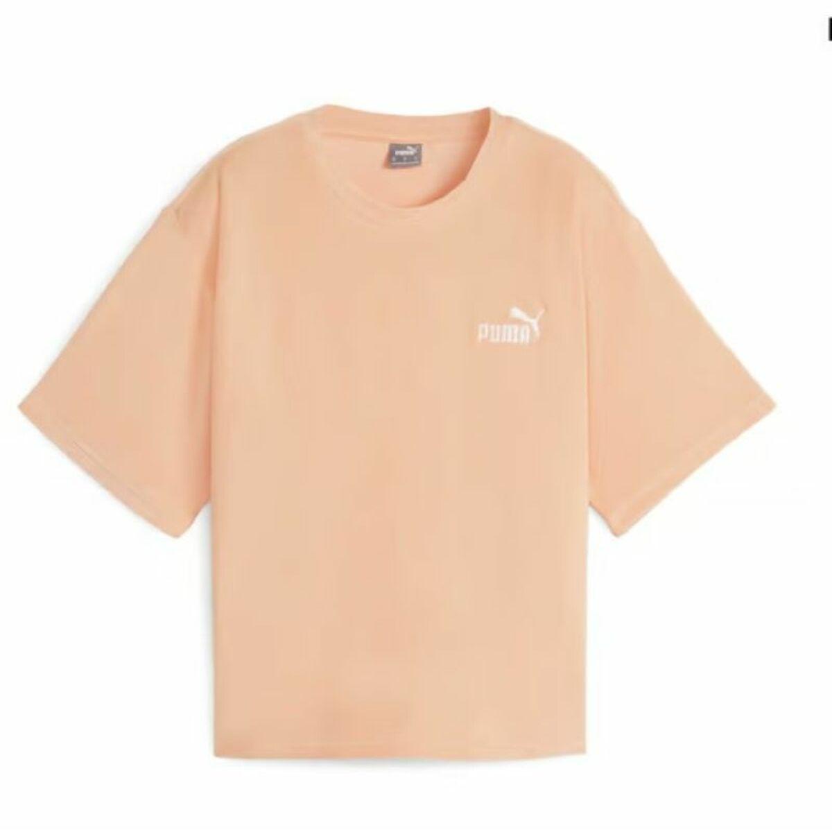 Kortærmet T-shirt til Kvinder Puma ESS ELEVATED RELAXED 677947 45 Orange L