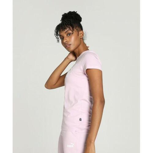 Kortærmet T-shirt til Kvinder Puma ESS LOGO TEE 586775 60 Pink XS