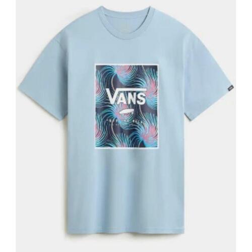 Kortærmet T-shirt til Mænd Vans MN CLASSIC PRINT BOX VN0A5E7YCZI1 Blå S