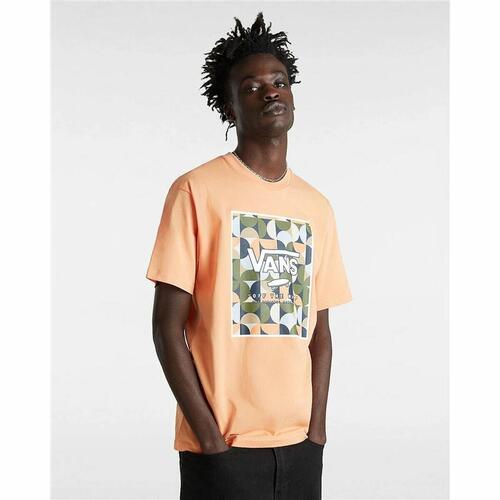 Kortærmet T-shirt til Mænd Vans MN CLASSIC PRINT BOX VN0A5E7YD051 Orange XL