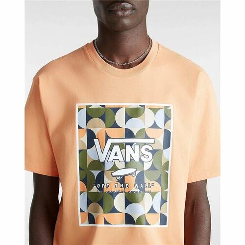 Kortærmet T-shirt til Mænd Vans MN CLASSIC PRINT BOX VN0A5E7YD051 Orange XL