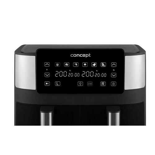 Airfryer Concept FR8000 Sort Sølvfarvet 2850 W 8 L